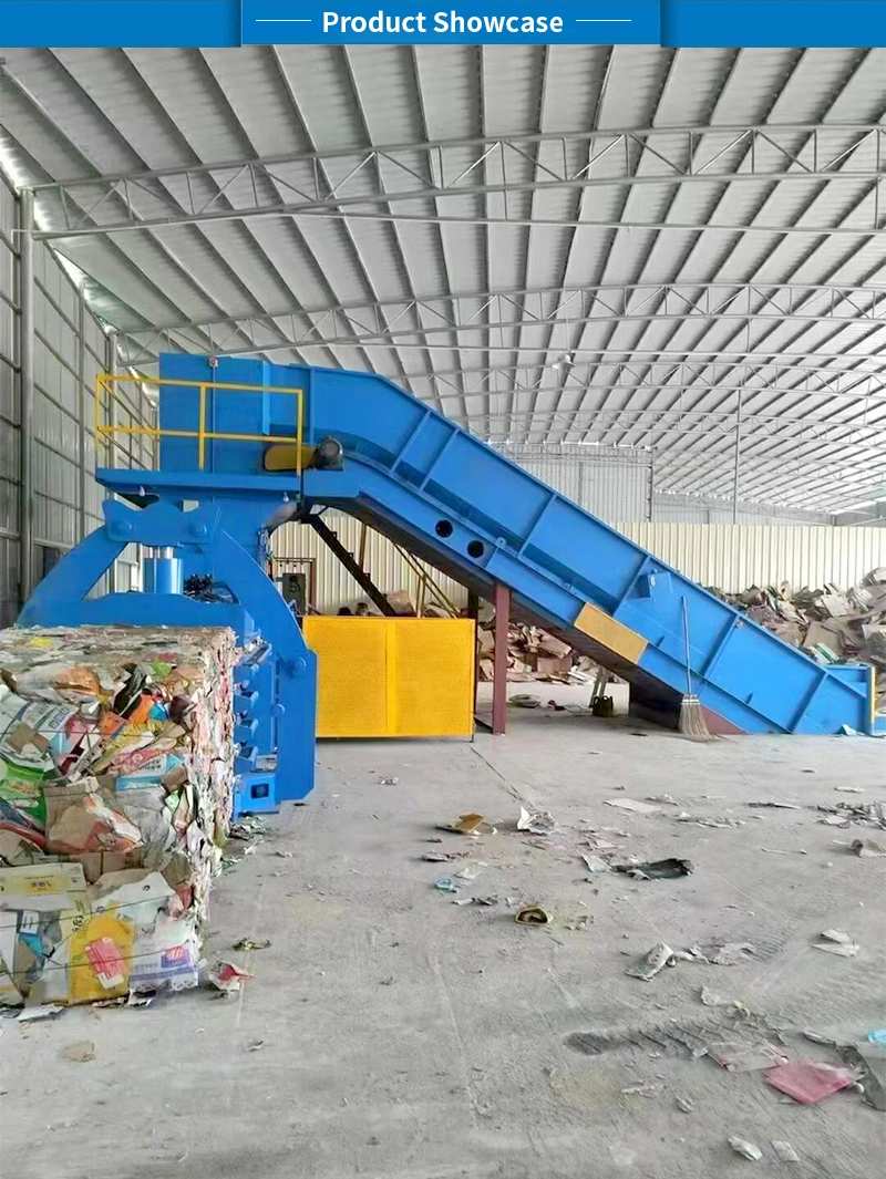 Horizontal Automatic Waste Paper Baling Machine Compressor