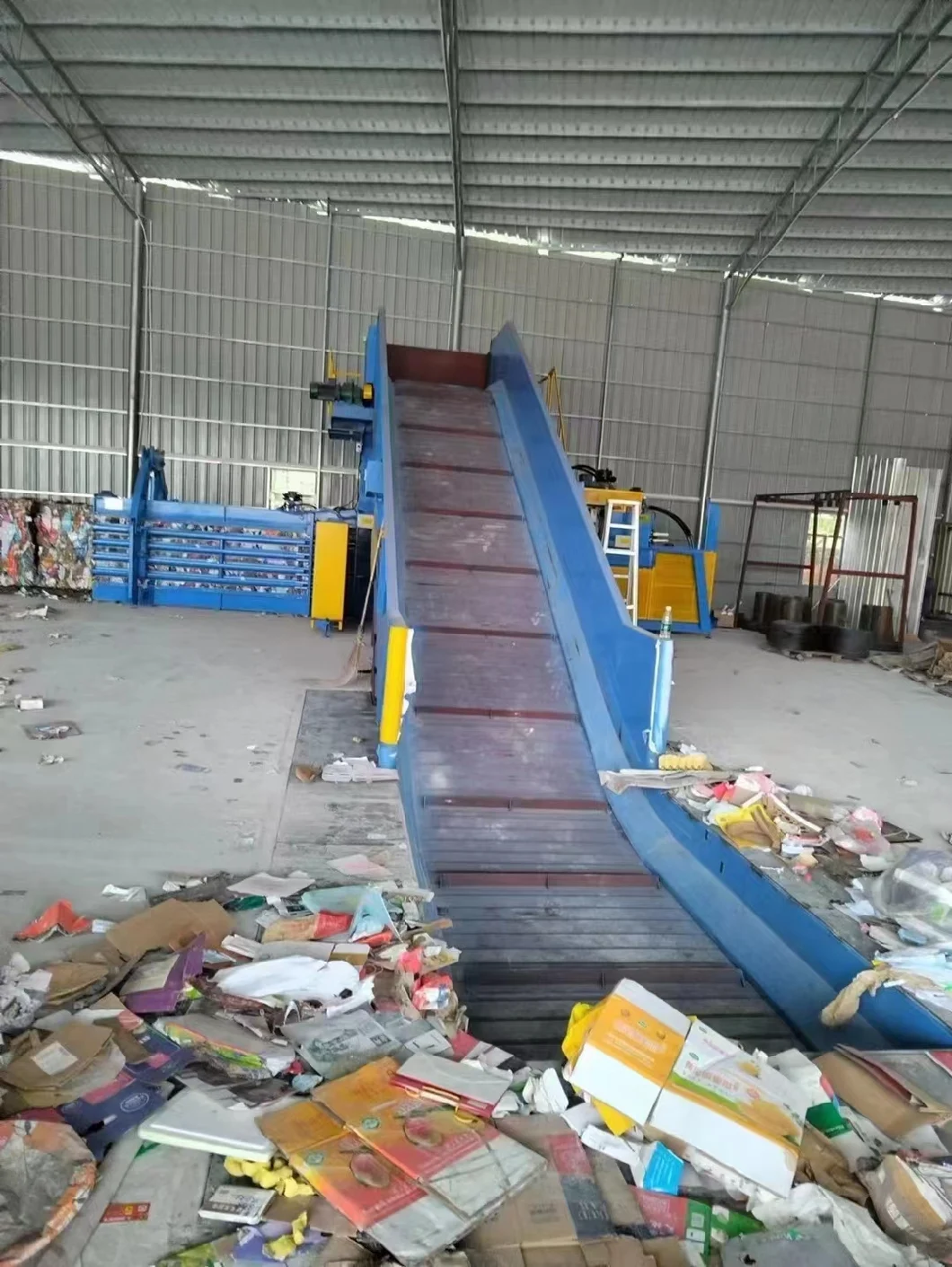 Horizontal Automatic Waste Paper Baling Machine Compressor