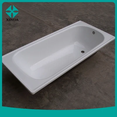 CE Steel Enamel Bathtub with Handle Holes, Antislip and Waterline