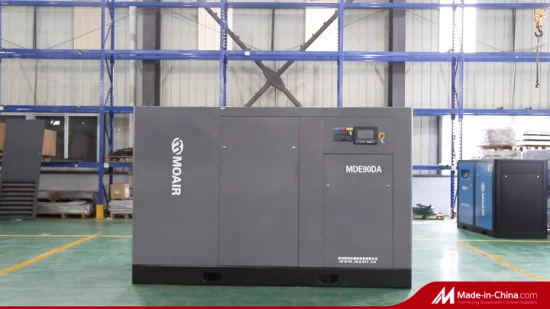 Moair Mde90da Energy Saving Two Stage Two Driven Pm Motor Screw Air Compressor